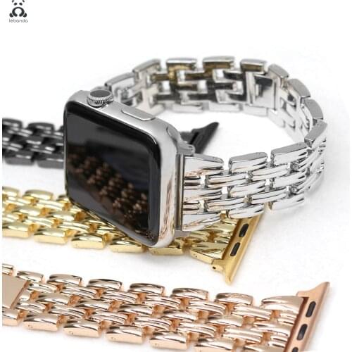 Stainless steel strap for Apple Watch series 6SE 5 4 3 2 1 thin wrist strap modern design for iWatch 40 44mm women link bracelet