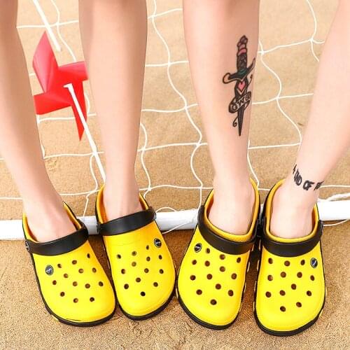 2021 Summer Slippers Cheap Clogs Men Yellow Beach Sandals Casual Outdoor Slip on Women Garden Shoes Unisex Sandalias De Hombre