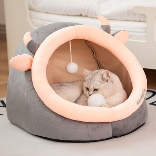 Removable Cat Bed House Kennel Nest Dog Bed Cat Tent Summer Dog Sofa Bed Cushion Pet Bed Cat House Dog House Cat Rug Teepee