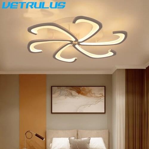 Modern Acrylic Minimalist Led Chandelier Ceiling Lamp Dimming Plafond Light Fixture Led Chandeliers Lustres Decor