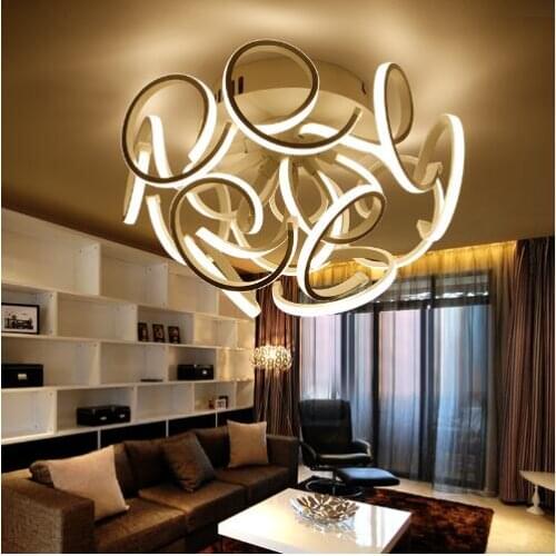 Modern Led ceiling lights dimming acrylic living room lamp ceiling lamp living room light 110-220V