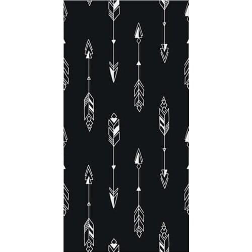 Stylish Navajo Geometric Tribal Arrows Beach Travel Towels Modern Black White Arrow Bath Sport Towel Microfiber Christmas Gifts