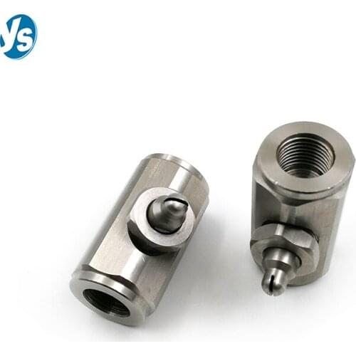 Mini Type Air Atomizing Fine Mist Spray Nozzle Pressure Feed Fan Shape Atomizing Nozzle