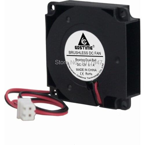 10pcs Dual Ball 12V 2Pin 4cm 40mm x10mm 40x40x10mm DC Brushless Blower Fan Computer Cooling Cooler Fan
