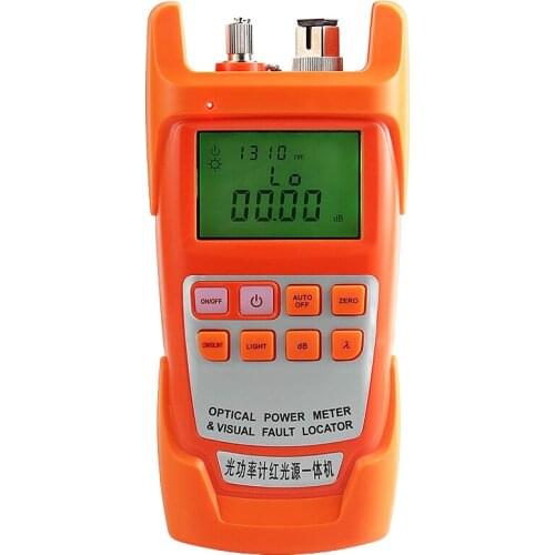 All-IN-ONE Fiber optical power meter -70 to +10dBm 10km Fiber Optic Cable Tester Visual Fault Locator FTTH Tester Tool