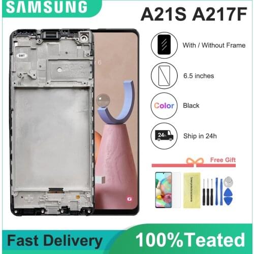 6.5'' LCD For Samsung Galaxy A21s A217 SM-A217F/DS LCD Display Touch Screen Digitizer LCD For Samsung A21S Display Replacement