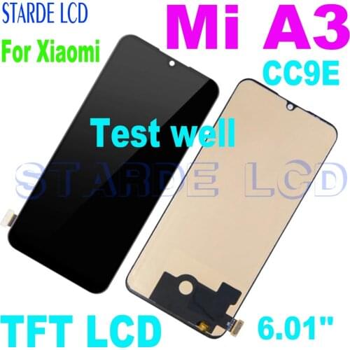 AAA++ LCD For Xiaomi Mi A3 LCD Display Touch Screen Digitizer Glass Assembly + Frame for Xiaomi MiA3 CC9E LCD Display
