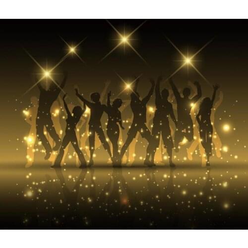 Starry Golden Glitter Backdrop Star Night Black Scene Portrait Child Photography Background Props For Photo Studio
