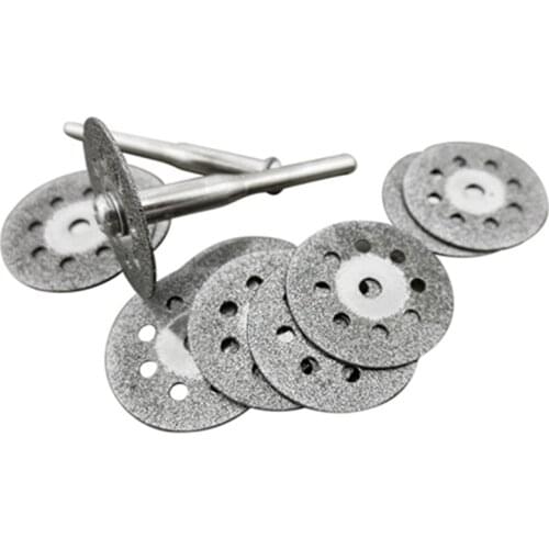 12 Pcs Rotary Tool Circular Saw Blades Wheel Discs Cutoff Stainless Steel Slice with 2 Mandrel for Tools 3 /22 mm Cutting Disc