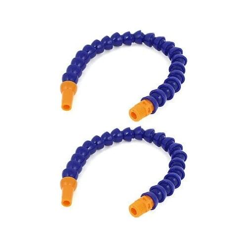 2 Pcs Lathe Round Nozzle Flexible 3/8"BSP Thread Oil Coolant Pipe 41cm Length