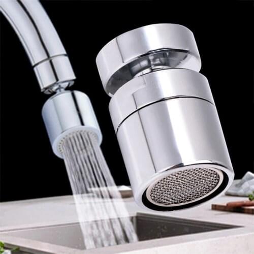 2Pcs Flexible 360 Degree Aerator Outlet Swivel Tap Water Saving Faucet Nozzle Sprayer Tap Head Sink Mixer Kitchen Supplies