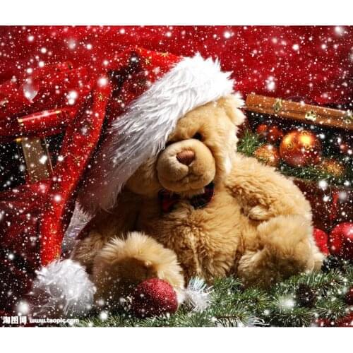 3d diy diamond painting cross stitch rhinestones diamond embroidery mosaic needlework Christmas gift Teddy bear craft AS308
