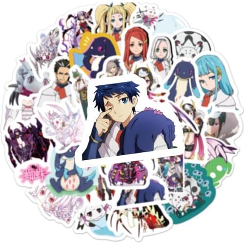 50pcs anime character Stickers Doodle Hot Album Music Cover Hip Hop Rap Sticker for Phone Laptop Luggage Case Graffiti Decals