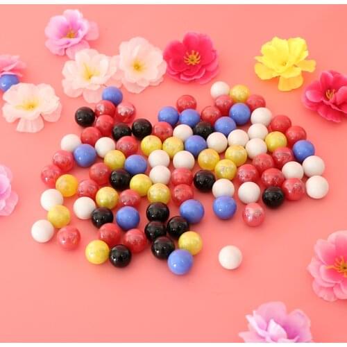 90 Pieces of Colored Glass Marbles, Kids Traditional Ball Game Toy Vase