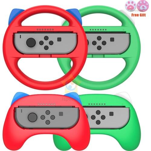 4 IN 1 NintendoSwitch Accessories Racing Steering Wheel For Nintend Switch JoyCon Handle Grips for Nintendo Switch NS Gamepad