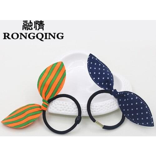 RONGQING 5pcs/lot wholesale Bow knot circle Hair jewelry for women girl headbands Random delivery