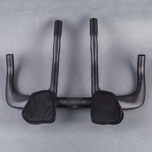 NO LOGO 3K Carbon Bike Aero Bars Road Bicycle TT Handlebar Rest Put Bar Handlebar Black Matte 485g/Sets