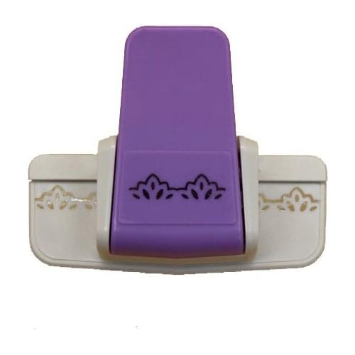 DIY Scrapbooking Purple Hollow Bump Silk Lace Kok Embossers Printing Card Cutter Embossing Machine Punch Scrapbooking Kids Craft