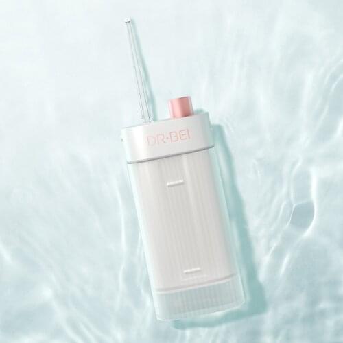 Youpin DR.BEI Electric Oral Irrigator USB Rechargeable Dental Flosser Portable Travel IPX7 3-Level 0.6mm Ultra Fine Water Jet