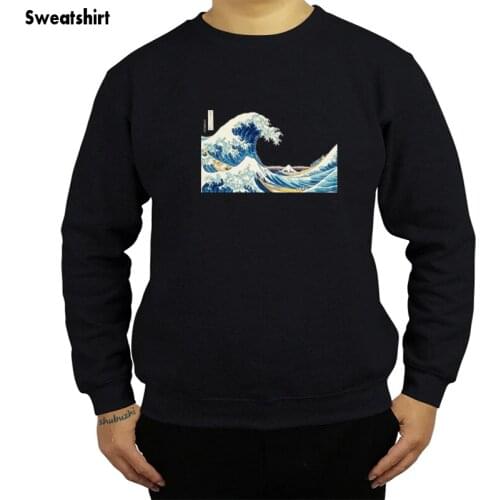 Hokusai The Great Wave MenS Custom Made hoodie Newest shubuzhi Fashion Men Cheap sweatshirts sbz8021