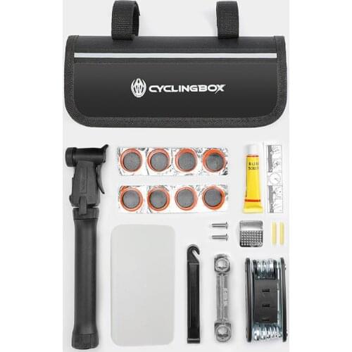 Bicycle multi-function tool air pump tire repair set road mountain bike maintenance tool combination wrench set bike tool set