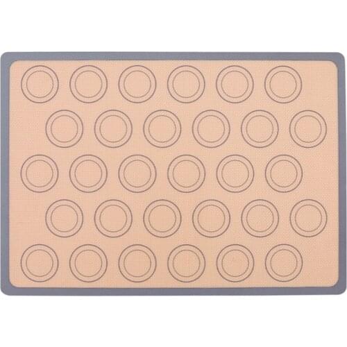 Reusable Silicone Macaron Baking Mats Half Sheet Liners Non Stick for Bake Pans Macaron Bread Cookie Bun