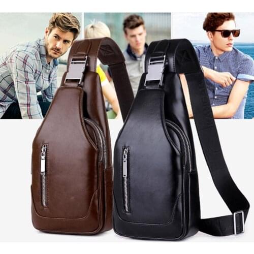 Men Chest Shoulder Backpack Sling Cross Body Travel Bag for Travel Sports Portable Multifunctional WHShopping