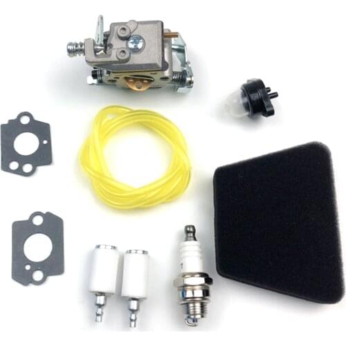 Carburetor Air Filter Set for Partner 351 352 370 371 390 391 401 420 422 Chainsaw 5300718-21 for Walbro 33-29