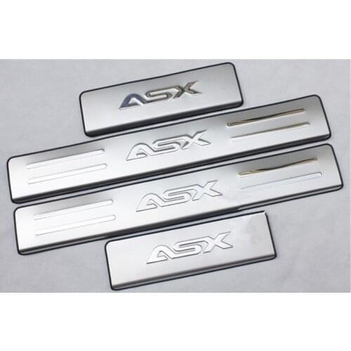 Stainless steel scuff plate door sill 4pcs/set car accessories Car styling for 2011 2012 2013 Mitsubishi ASX