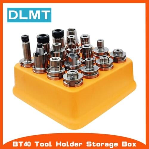CNC machining center BT40 tool holder storage box 16 hole plastic BT40 tool holder special finishing rack