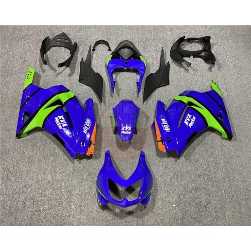 For Kawasaki NINJA250 EX250 ZX250R 2008-2012 motorcycle ABS fairing, ninja250 ex250 08 09 10 11 12 blue body fairing