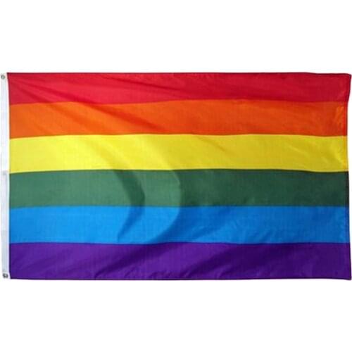 150x90cm huge giant large LGBT Rainbow Gay Pride Flag