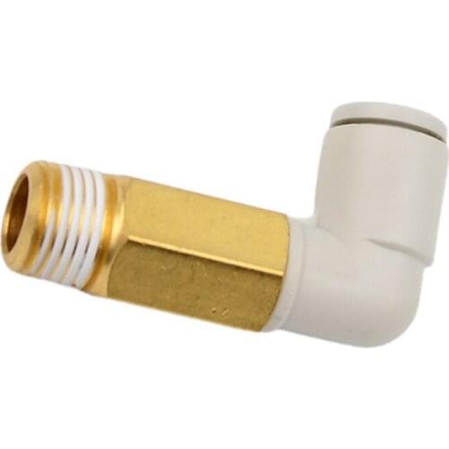 Applicable Tubing: Metric Size, Connection Thread: M, R, Extended Male Elbow KQ2W04-01AS KQ2W06-01AS KQ2W08-01AS