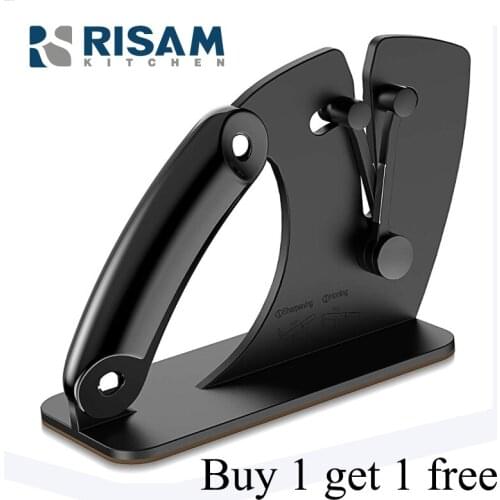 Risam R022 Angle-adjustable Knife Sharpener Professioanl Household Fixed Angle Sharpener Carbon Steel Sharpening Stone Whetstone