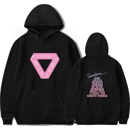 SEVENTEEN 17 hip hop korean women men long sleeve Hoodies Sweatshirt pullover streetwear 4xl Hoodie Sweatshirts kpop clothes