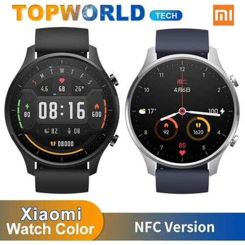 Xiaomi Smart Watch Color NFC 1.39'' AMOLED GPS Fitness Tracker 5ATM Waterproof Sport Heart Rate Monitor Mi Watch Color