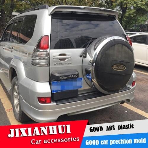 For Land Cruiser Prado Spoiler 2006-2009 Toyota Land Cruiser FJ120 Spoiler ABS plastic Material Car Rear Wing Color Rear Spoiler