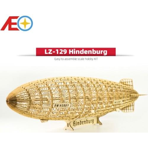 DIY Static Model Building Model 1:408 LZ-129 Hindenburg Zeppelin Airship 600mm Length Wooden Toys Building Toys Gift RC