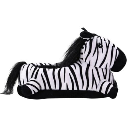 2020 New Winter Zebra Unicorn Slippers For Kids Adult home cotton slippers non-slip warm Soft lovely fashion indoor Shoes
