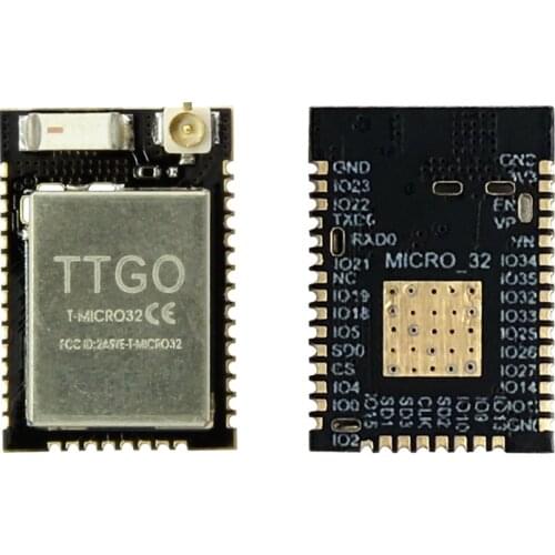 TTGO Micro-32 V2.0 Wireless Bluetooth Control Module WIFI Bluetooth Module ESP32 TTGO T-MICR032 V2.0 PINMAP