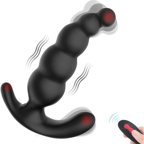 Vibrating Anal Sex Toy for Men Gay Anal Butt Plug Prostate Massage Wireless Remote Control Anal Vibrator for Men Women Couple