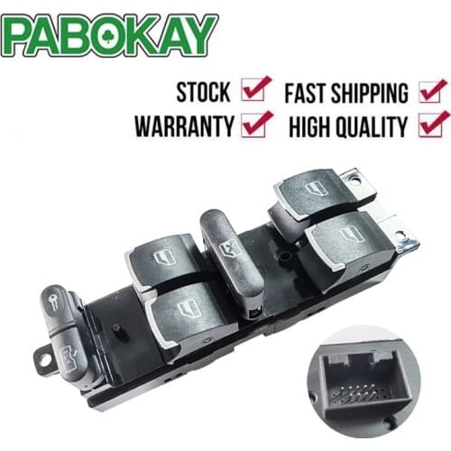 High quality master Window Control Switch Button for VW 99-04 GTI Golf 4 Jetta MK4 BORA BEETLE Passat B5 B5.5 Seat 3BD959857