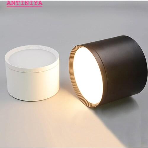 1pcs High quality Surface Mounted adjustment LED COB Dimmable Downlights ac85-265V 7W 9W 12W 15W18W LED Ceiling Lamp Spot lights