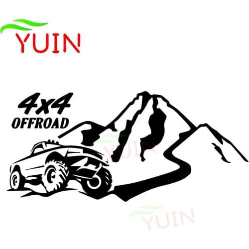 Brave and Handsome Off-road Car Decals Fashion Rear Windshield Decoration PVC Waterproof Stickers Can Be Customized Color