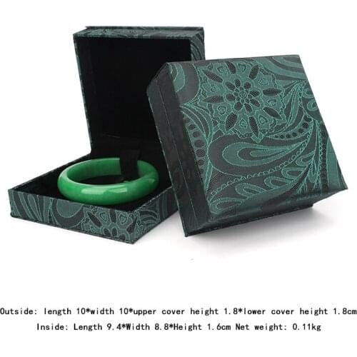 Green Female Bracelet Jewelry Storage Packaging Box Earring Pendent Wedding Ring Showcase Jewellery Organizer For Lover Gifts