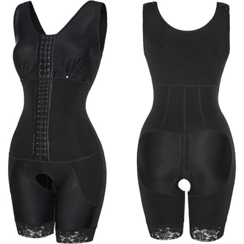 Plus Size Colombian Girdles Butt Lifter Hooks Buckle Body Shaper Bodysuit Women Binders Shapers Slimming Underwear Shapewear