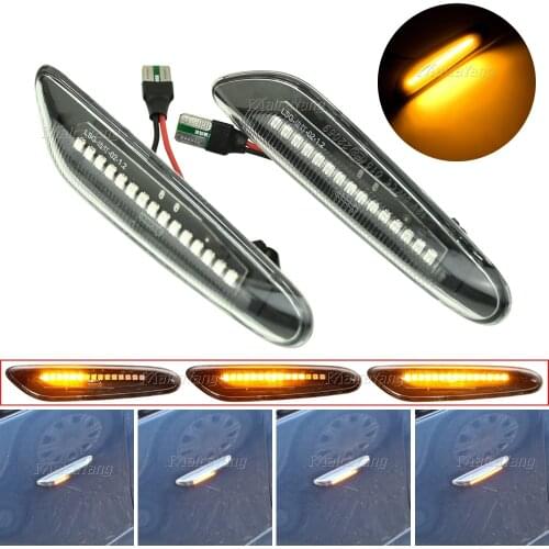 1 Pair 12V Car LED Brake Turn Signal Side Marker Light Indicator Lamp Fit for BMW E82 E88 E60 E61 E90 E91 E92 E93