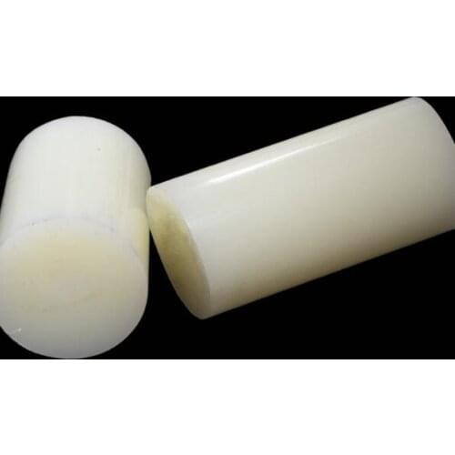 1pcs 20mm-60mm OD Polyoxymethylene POM solid damping buffer machinable plastic round bar natural pin 250mm length