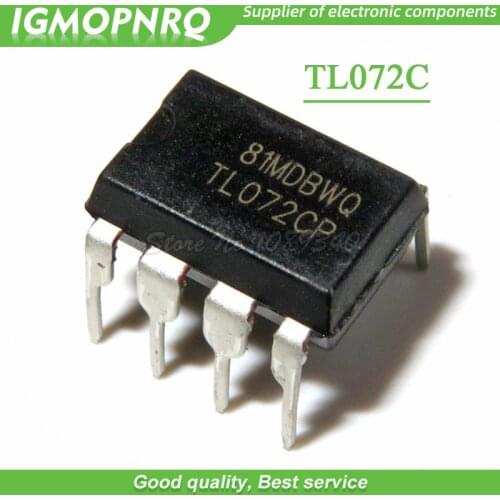 100pcs/lot TL072CP TL072 DIP8 new original free shipping