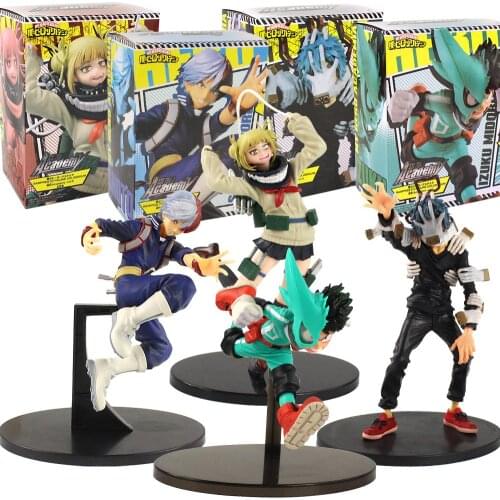 15-20cm My Hero Academia Midoriya Izuku Shigaraki Tomura Himiko Toga Todoroki Shoto PVC Decoration Model Figure Toys Dolls